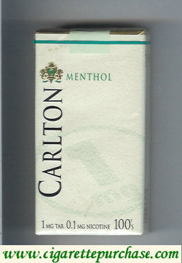 Carlton Menthol Filter 100's cigarettes soft box